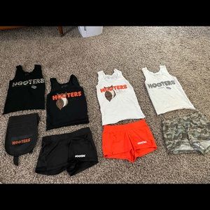 Various hooters uniforms